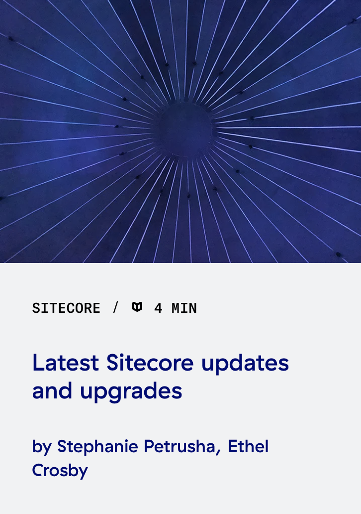 Read this post: Latest Sitecore updates and upgrades